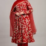 Anarkali Suit in Maroon Colour