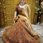 Crepe Lehenga with Dori Work and Machine Embroidery
