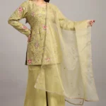 Pista Green Sharara Set for Women