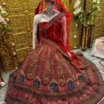 Velvet Lehenga with Stone Work and Machine Embroidery