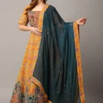 Designer Yellow Crepe Lehenga for Women with Sequin and Zari Embellishments